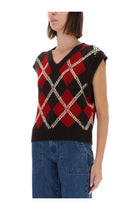 Guest In Residence Women's Argyle Vest Multicolor, view 4
