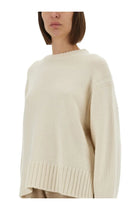 Guest In Residence Women's Cozy Crew Shirt Beige, view 4