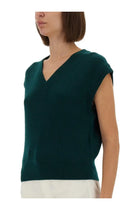 Guest In Residence Women's Ribbed Knit Vest Green, view 4