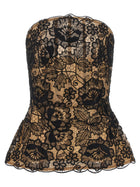 Elie Saab Guipure Lace Corset Black