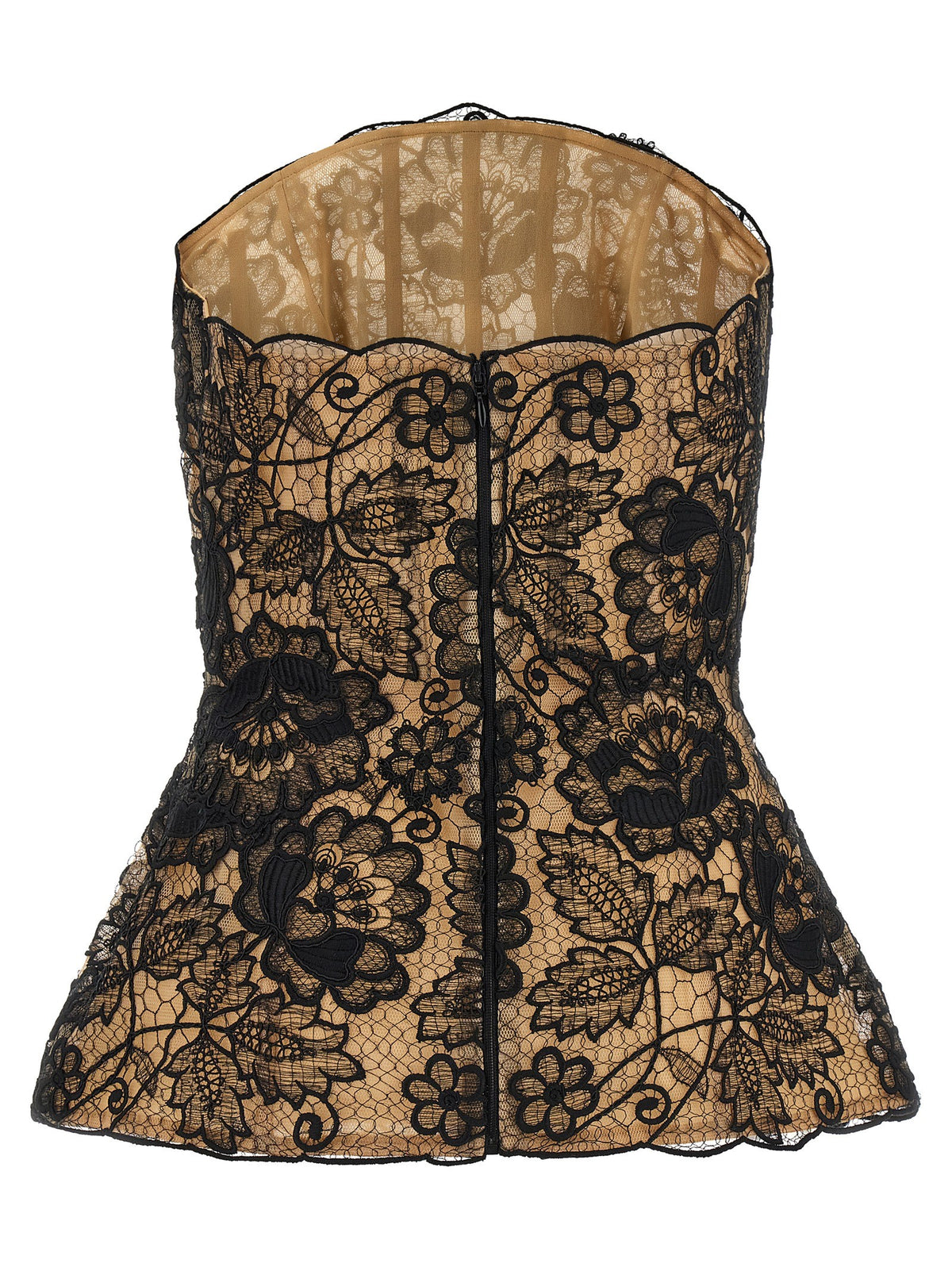 Elie Saab Guipure Lace Corset Black, view 2