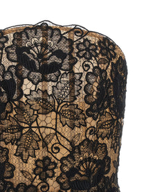 Elie Saab Guipure Lace Corset Black