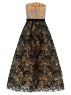 Elie Saab Guipure Lace Dress Gold, view 2