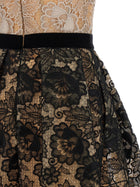 Elie Saab Guipure Lace Dress Gold, view 4