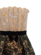 Elie Saab Guipure Lace Dress Gold, view 3