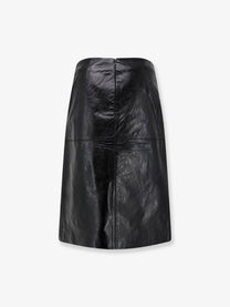 Soeur Women's Gwen Leather Skirt Black