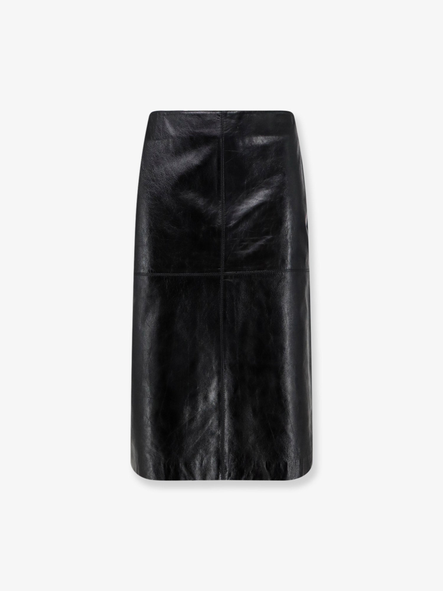 Soeur Women's Gwen Leather Skirt Black