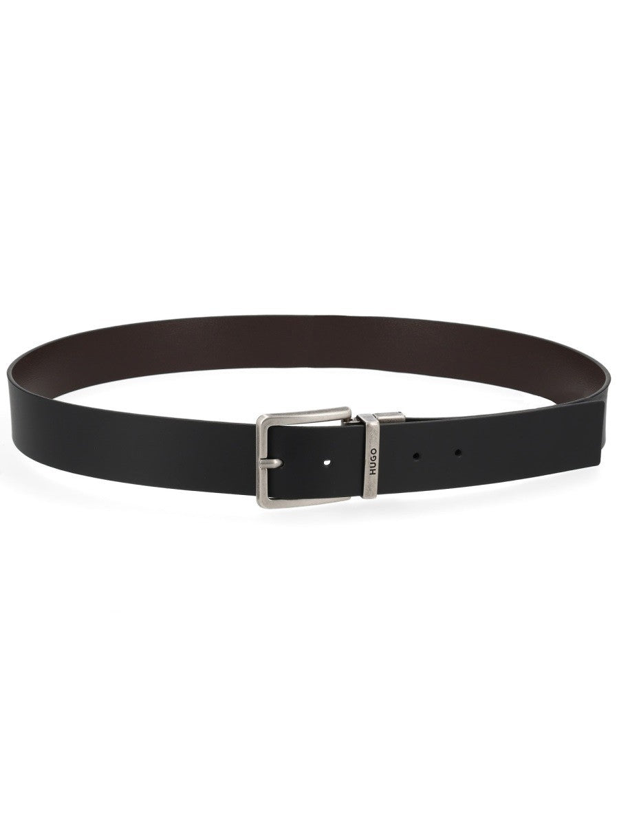 HUGO BOSS Men's Gynium Belt Black