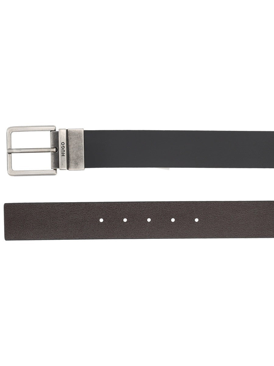 HUGO BOSS Men's Gynium Belt Black
