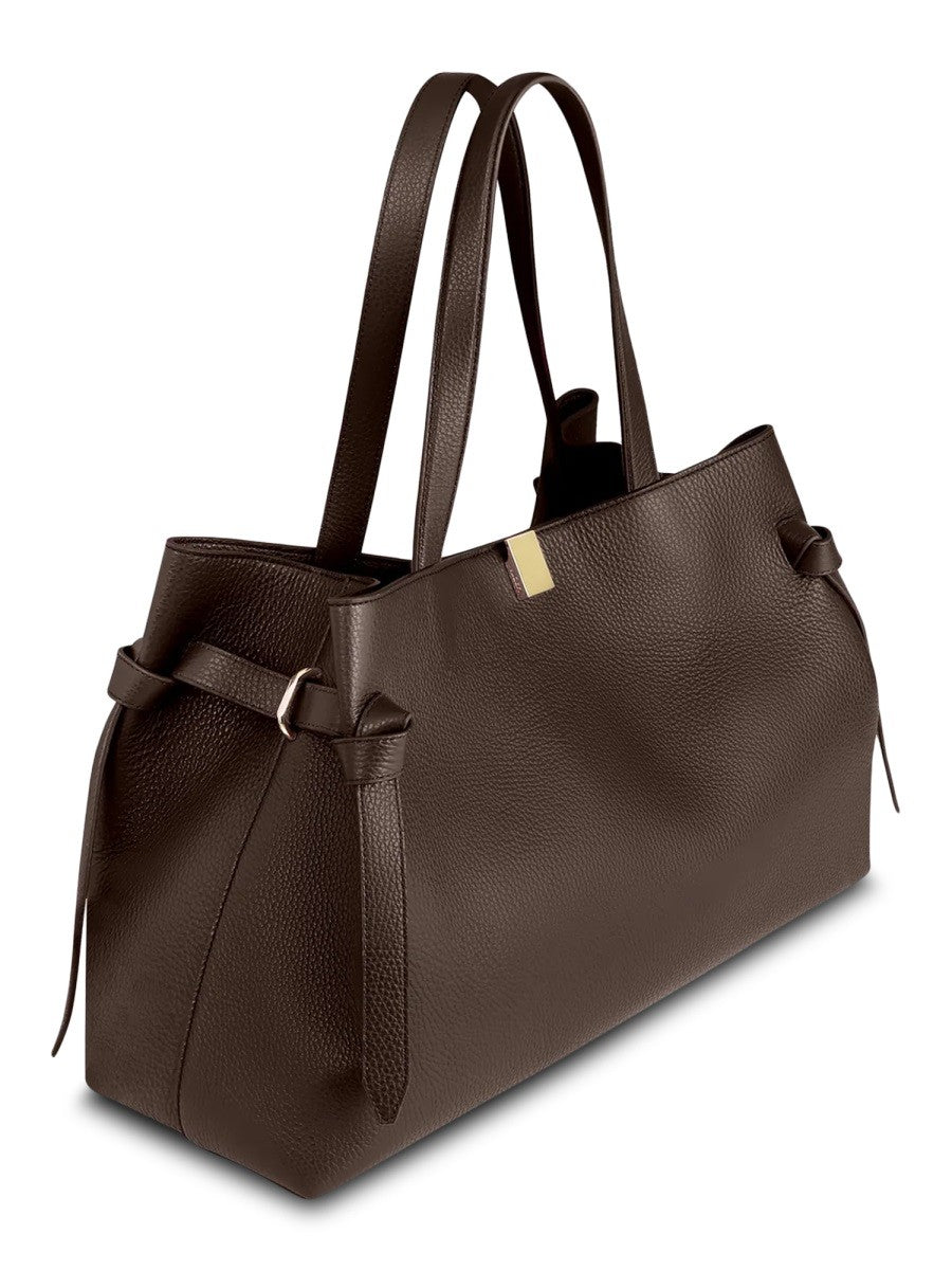 Yuzefi Women's Gyoza Tote Bag Brown