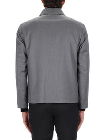 BOSS Men's Hanry Wing Jacket Grey, view 3