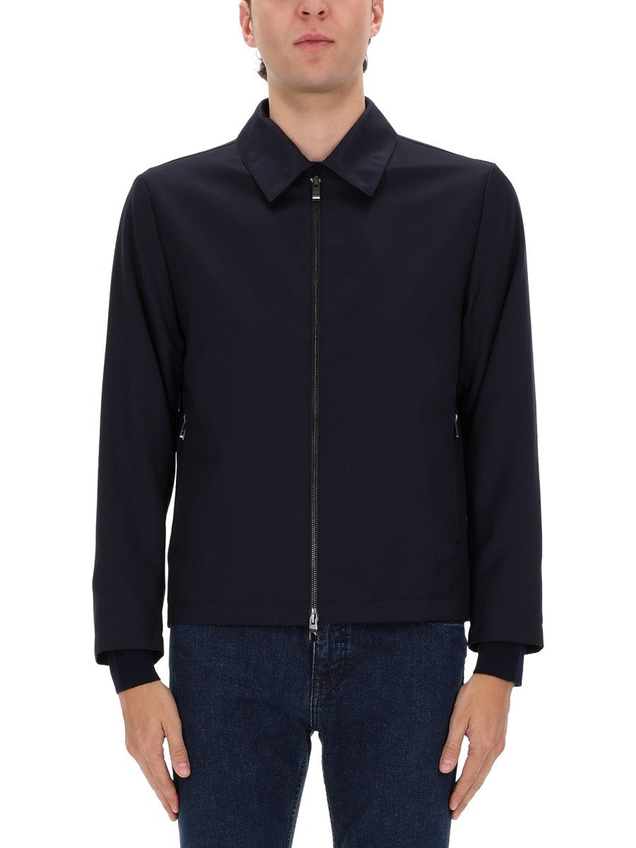 BOSS Men's Hanry Wing Jacket Blue
