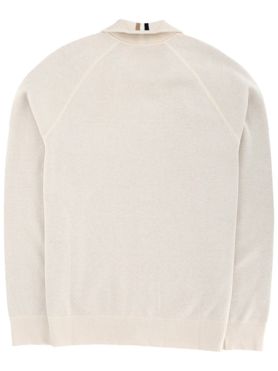 Boss Men's Idino Cardigan White