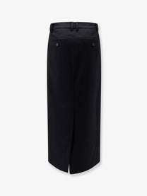 DUNST Women's Line Long Skirt Black