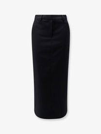 DUNST Women's Line Long Skirt Black