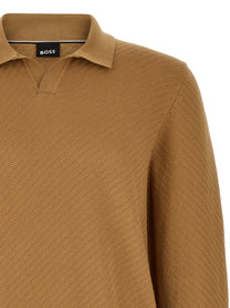 HUGO BOSS Lomarino Polo Shirt Brown