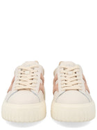Hogan Women's Stripes Sneaker Beige, view 3