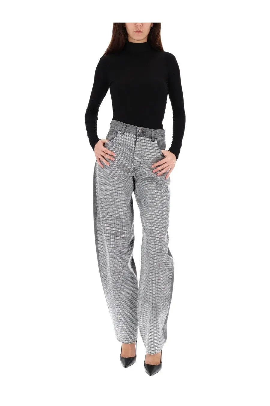 Haikure Women's Bibi Denim Pants Grey, view 2