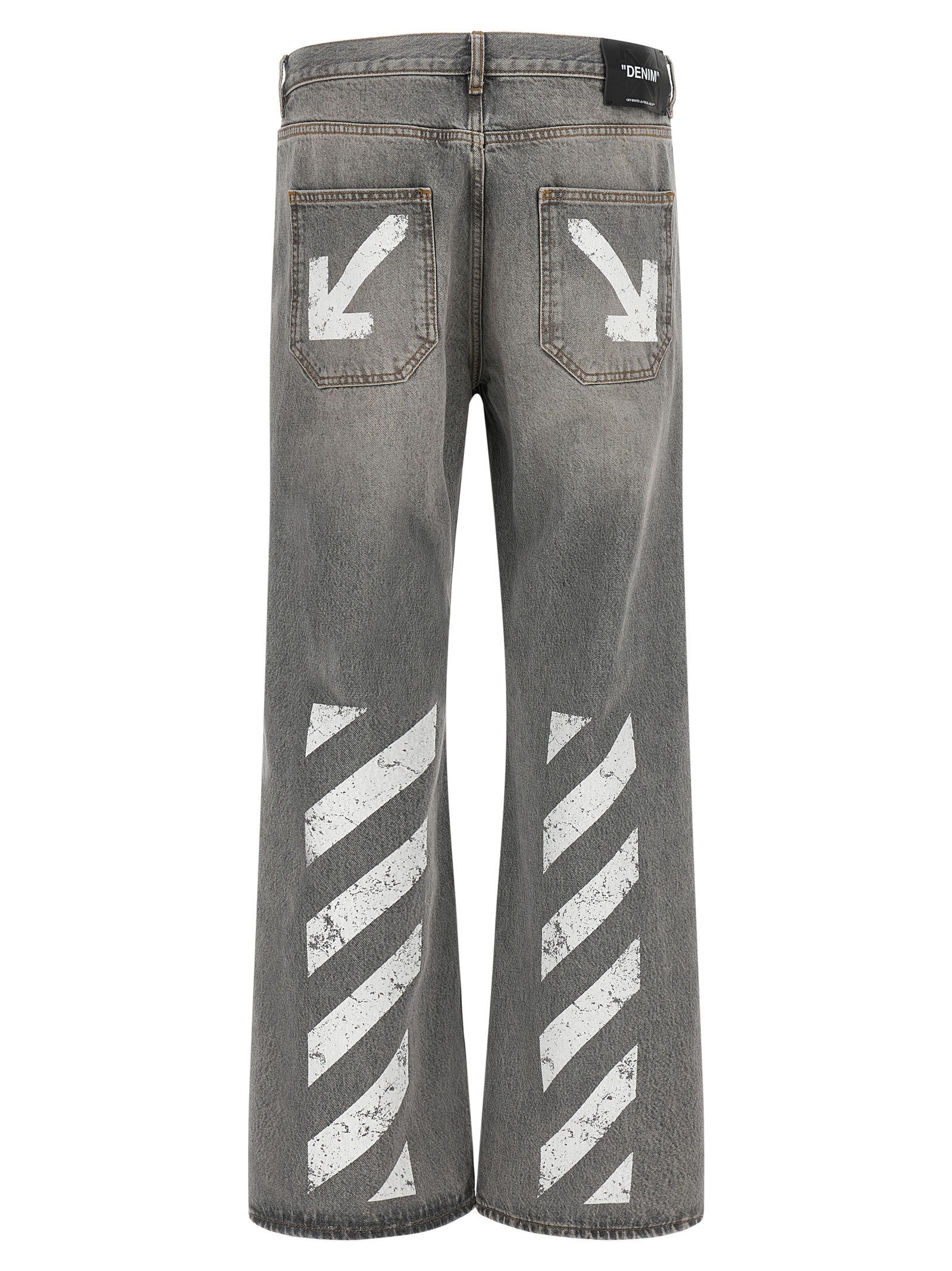 Off-White Half Arrow Diag Slim Jeans Grey