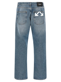 Off-White Half Arrow Jeans Blue