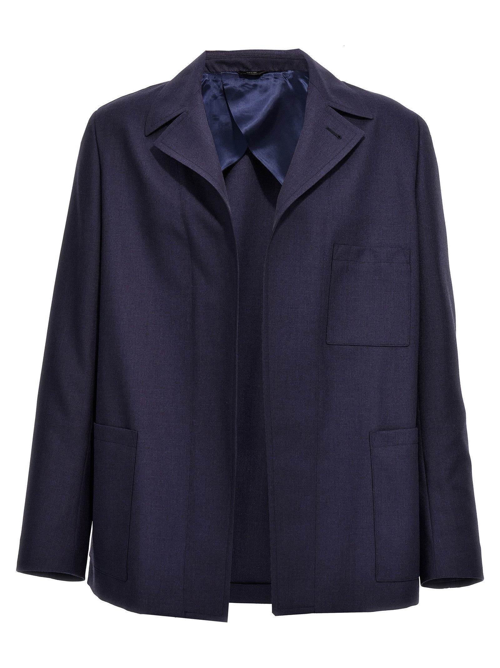 Fendi Half Belt Jacket Blue