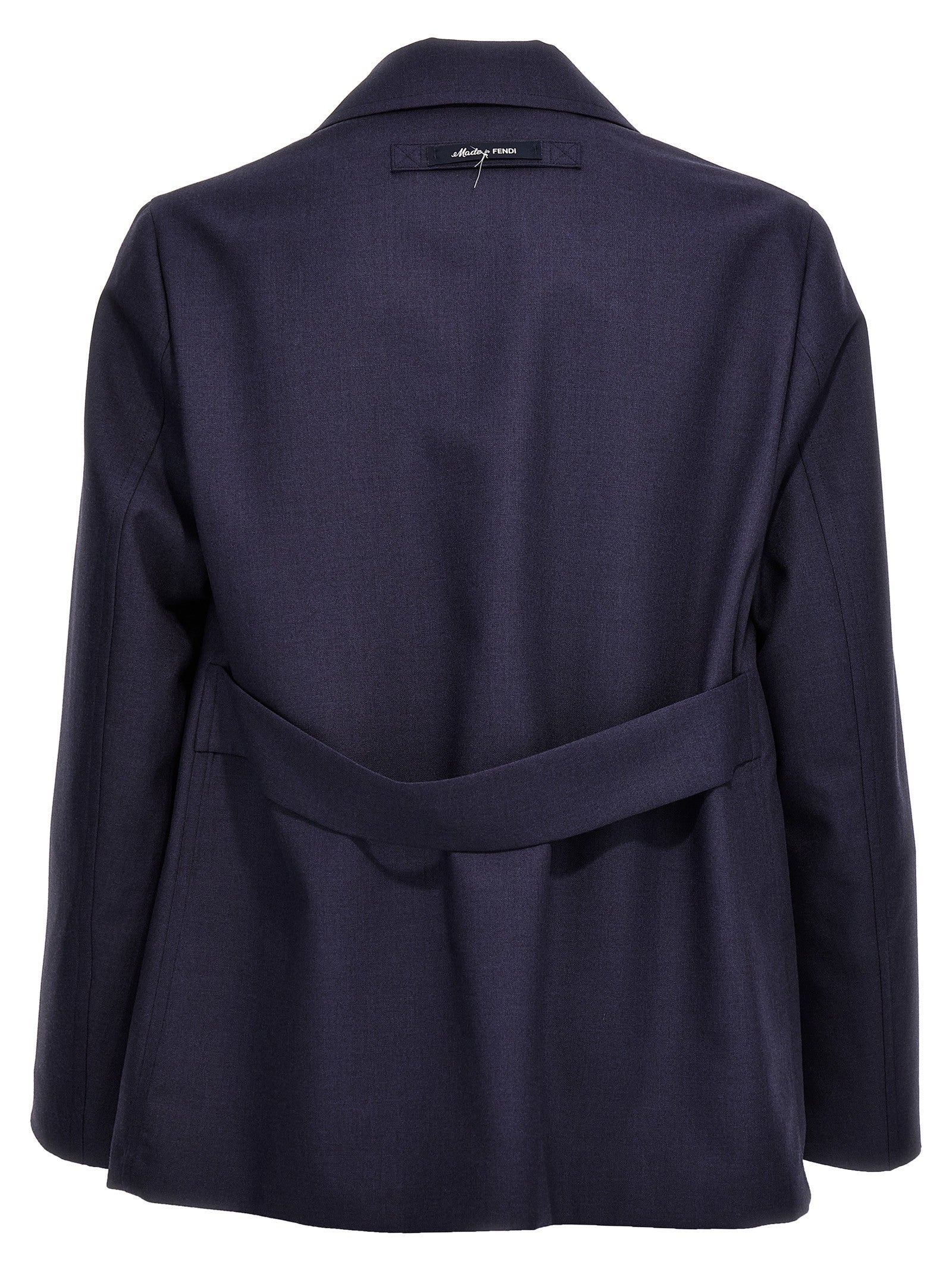 Fendi Half Belt Jacket Blue