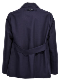 Fendi Half Belt Jacket Blue