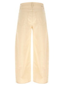 MOTHER Half Pipe Ankle Jeans Beige