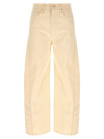 MOTHER Half Pipe Ankle Jeans Beige