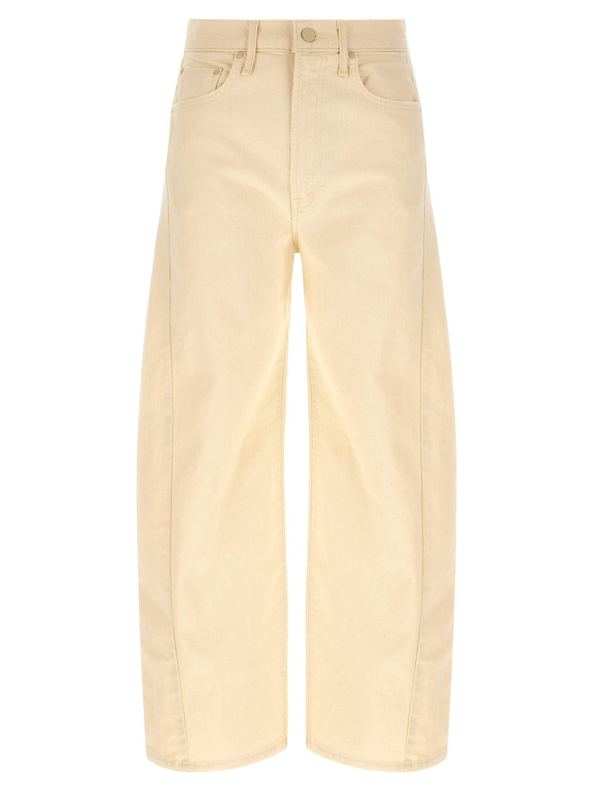 MOTHER Half Pipe Ankle Jeans Beige