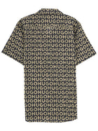 HUGO BOSS Men's Half Sleeve Shirt Green, view 2