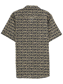HUGO BOSS Men's Half Sleeve Shirt Green