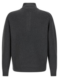 JW Anderson Half Zip Sweater Grey