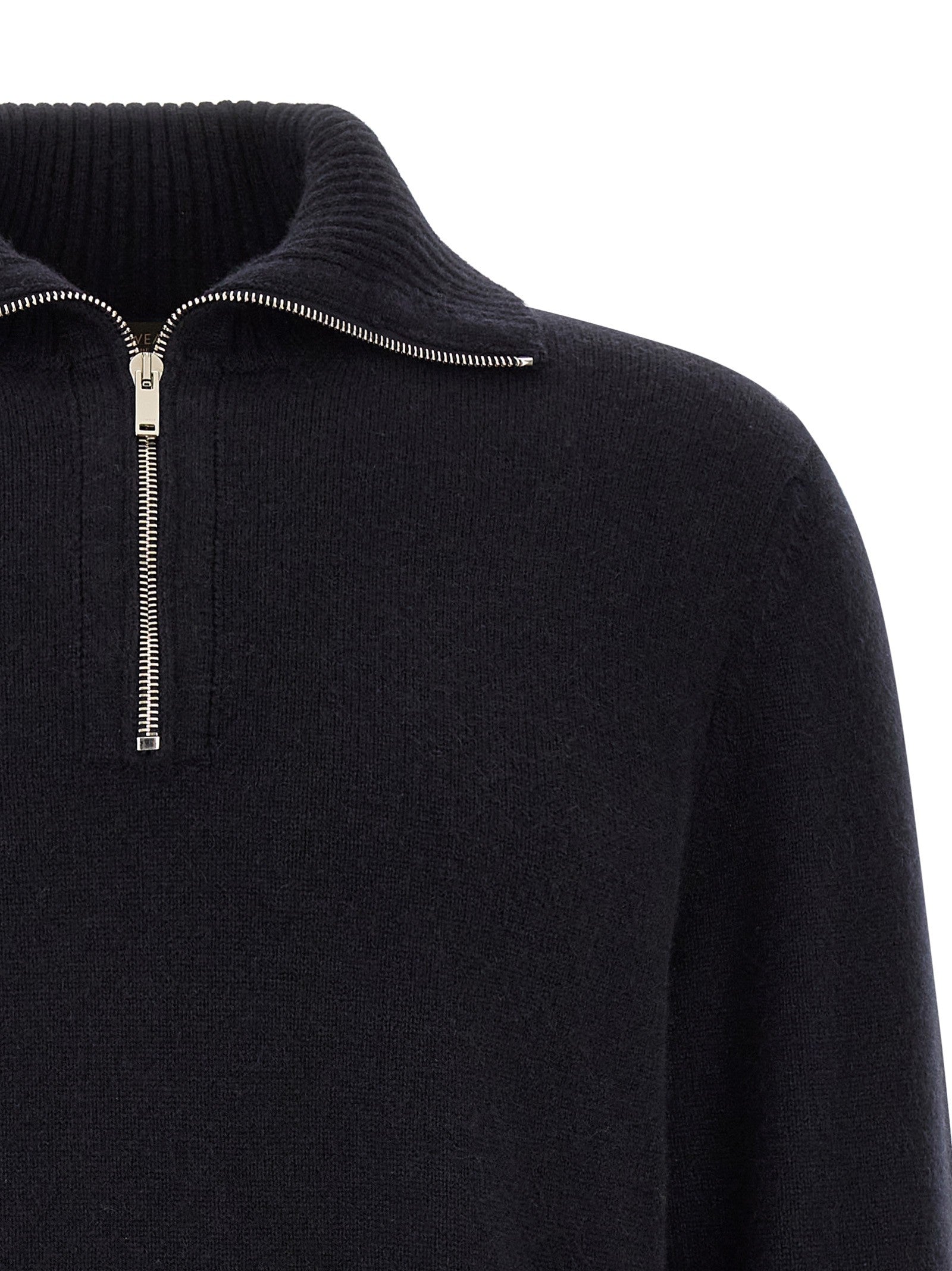 Zanone Half Zip Sweater Blue