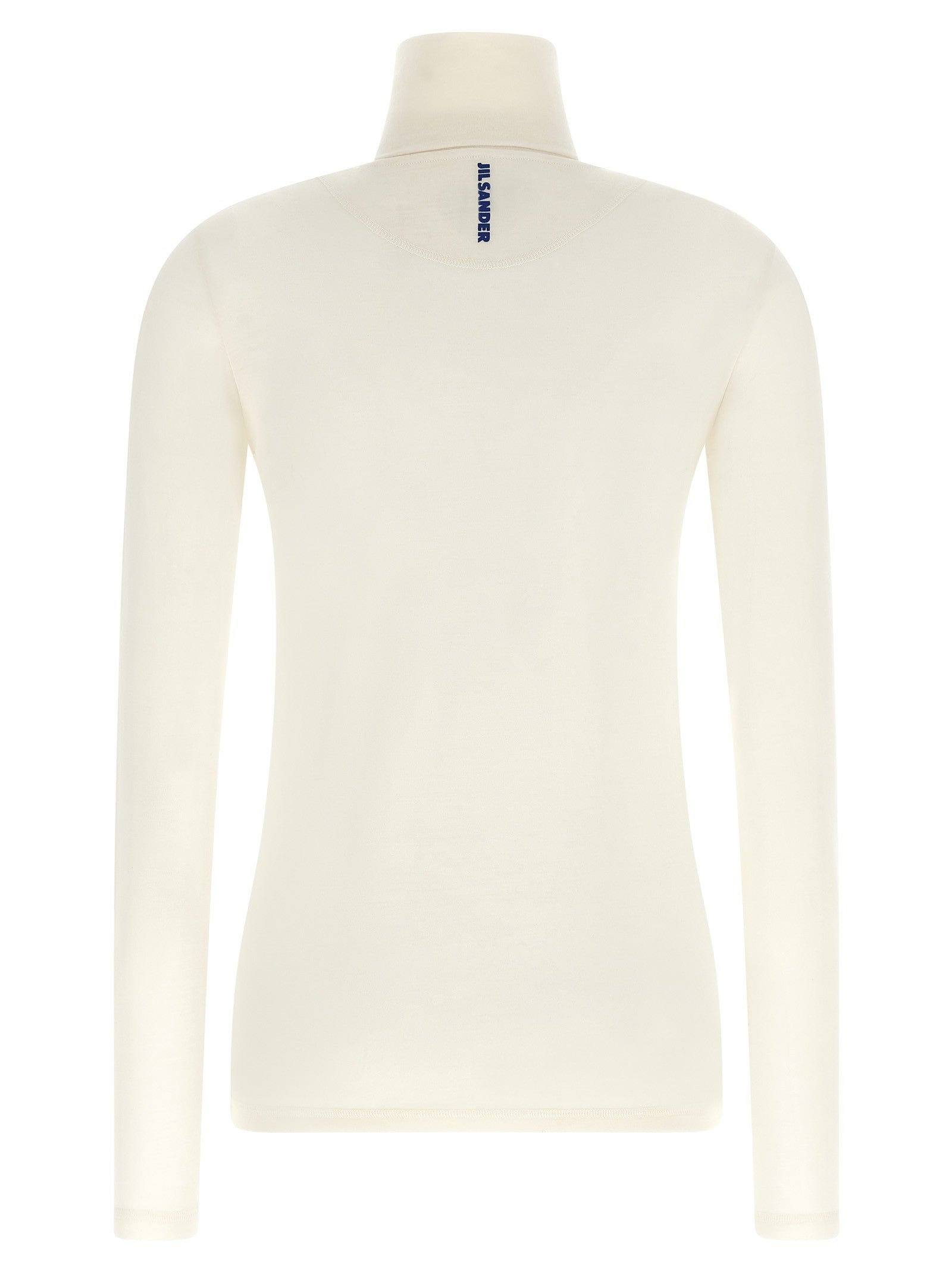 Jil Sander Half Zip Sweater White