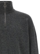 Larmeri Studio Half Zip Sweater Grey, view 3
