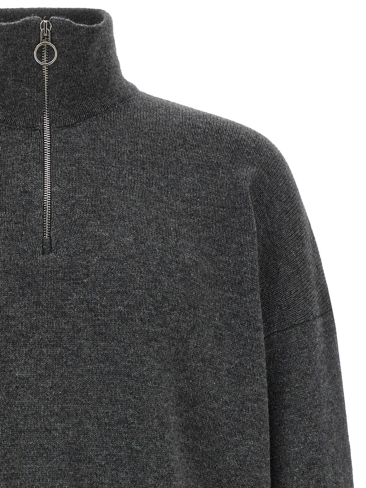 Larmeri Studio Half Zip Sweater Grey, view 3