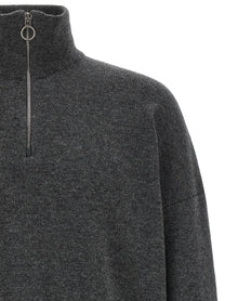 Larmeri Studio Half Zip Sweater Grey, view 3