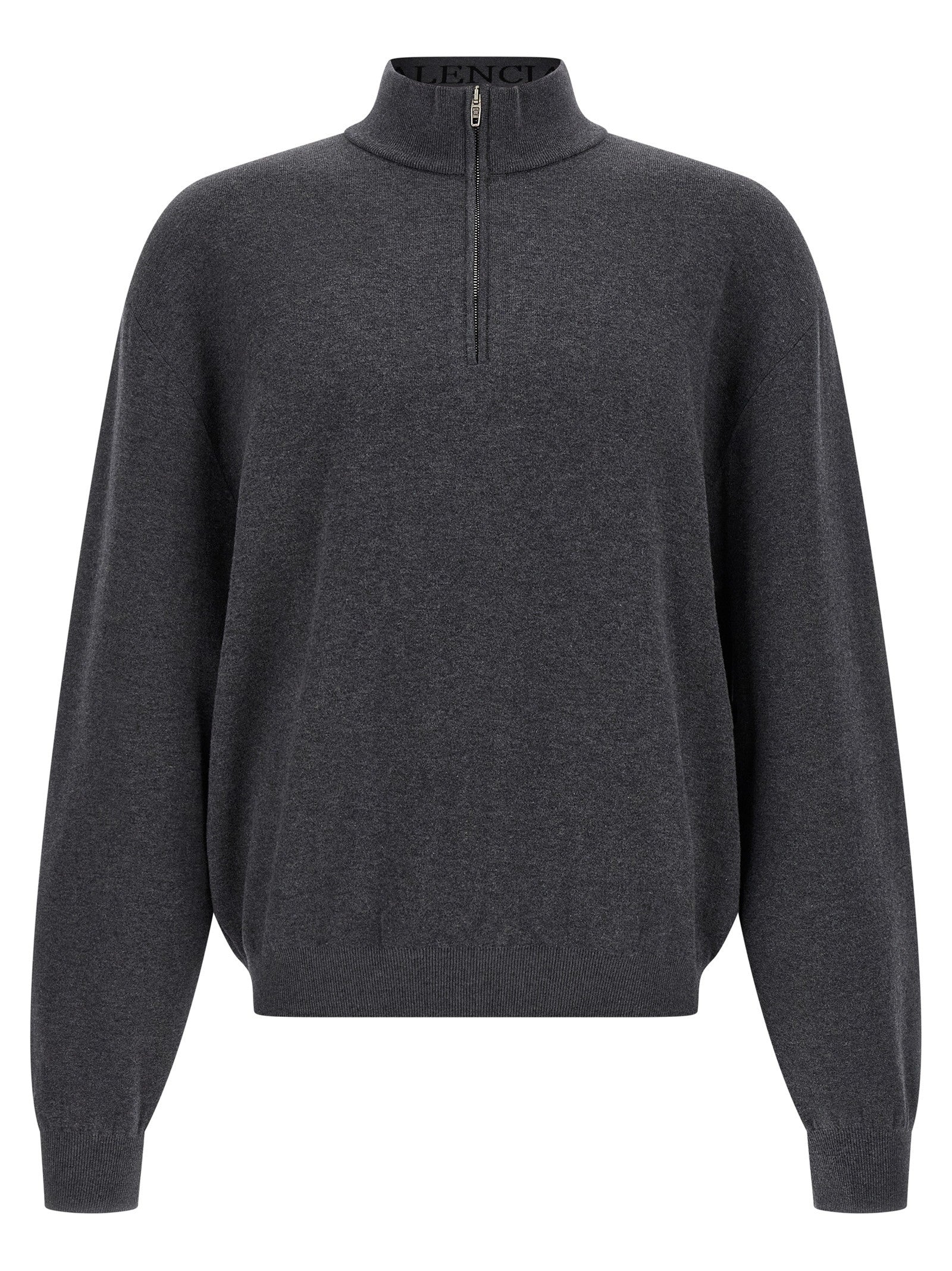 Balenciaga Half Zip Sweater Grey