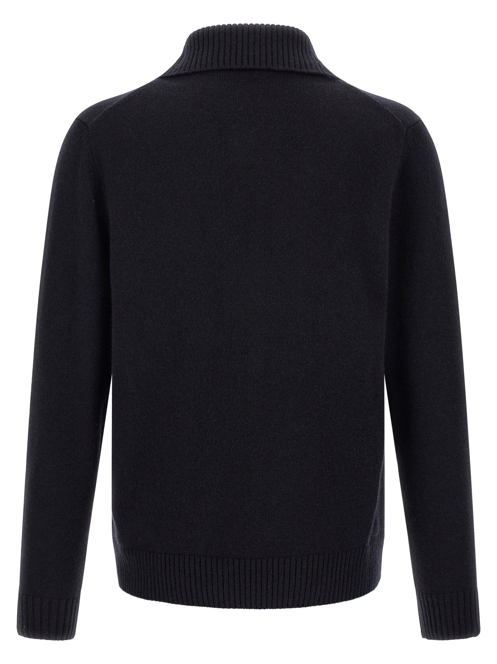 Zanone Half Zip Sweater Blue