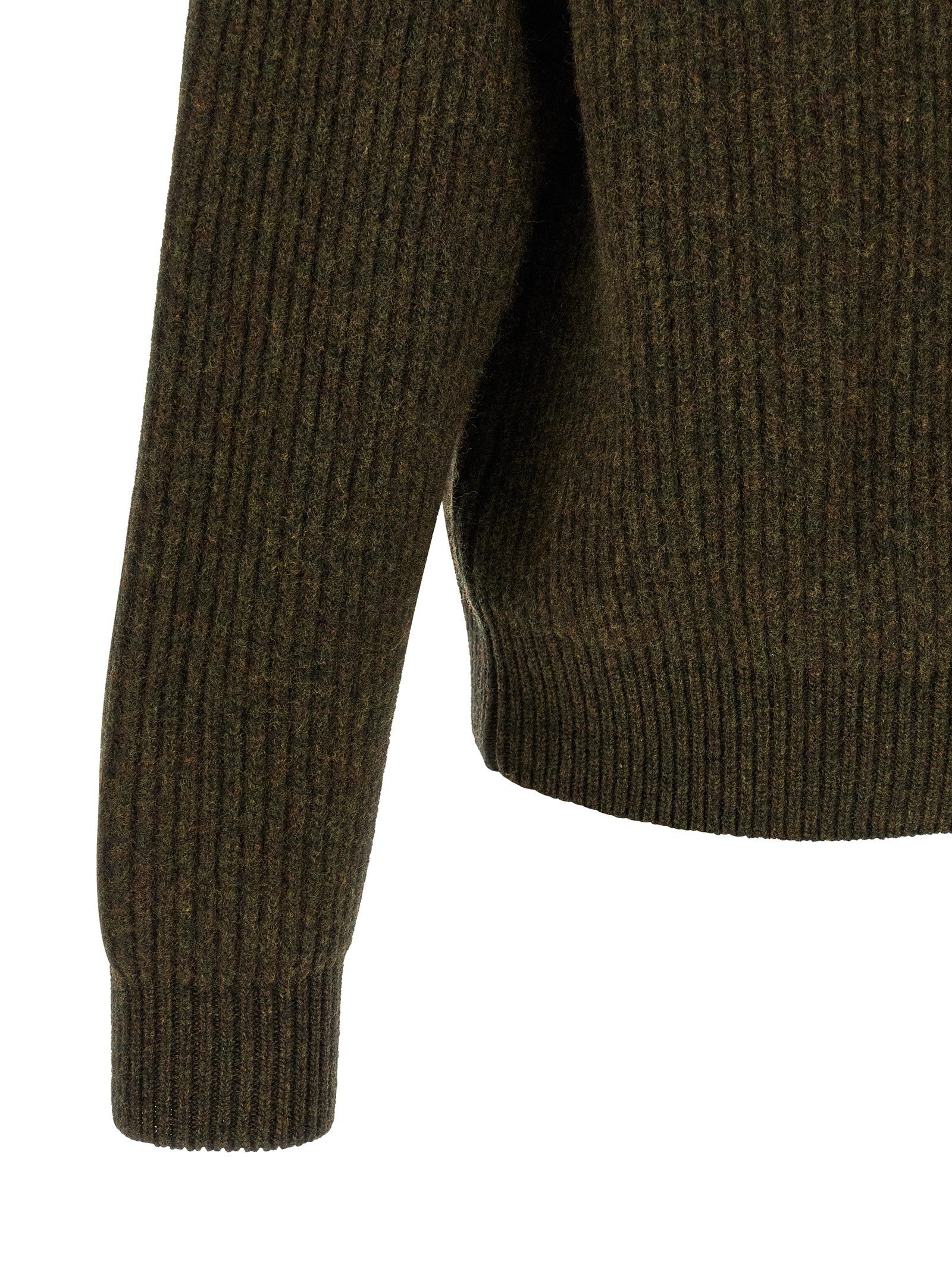 Jil Sander Half Zip Sweater Green