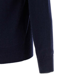 Brunello Cucinelli Half Zip Sweater Blue