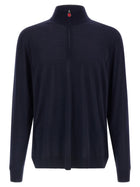 Kiton Half Zip Sweater Blue