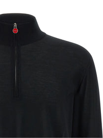 Kiton Half Zip Sweater Black