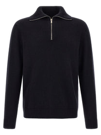 Zanone Half Zip Sweater Blue