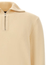 Zanone Half Zip Sweater White
