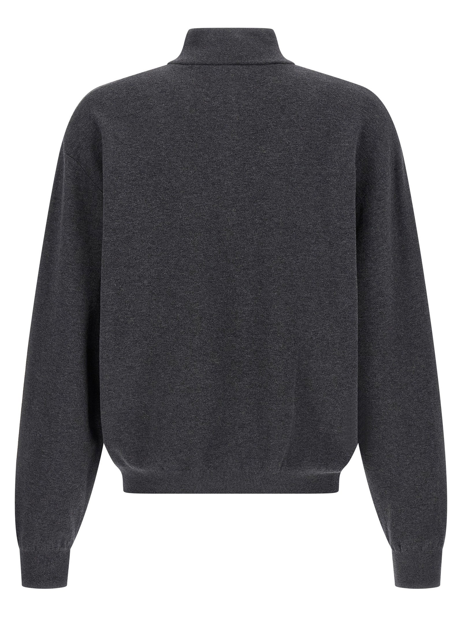 Balenciaga Half Zip Sweater Grey