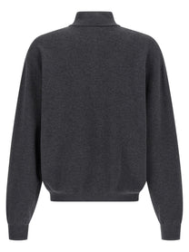 Balenciaga Half Zip Sweater Grey
