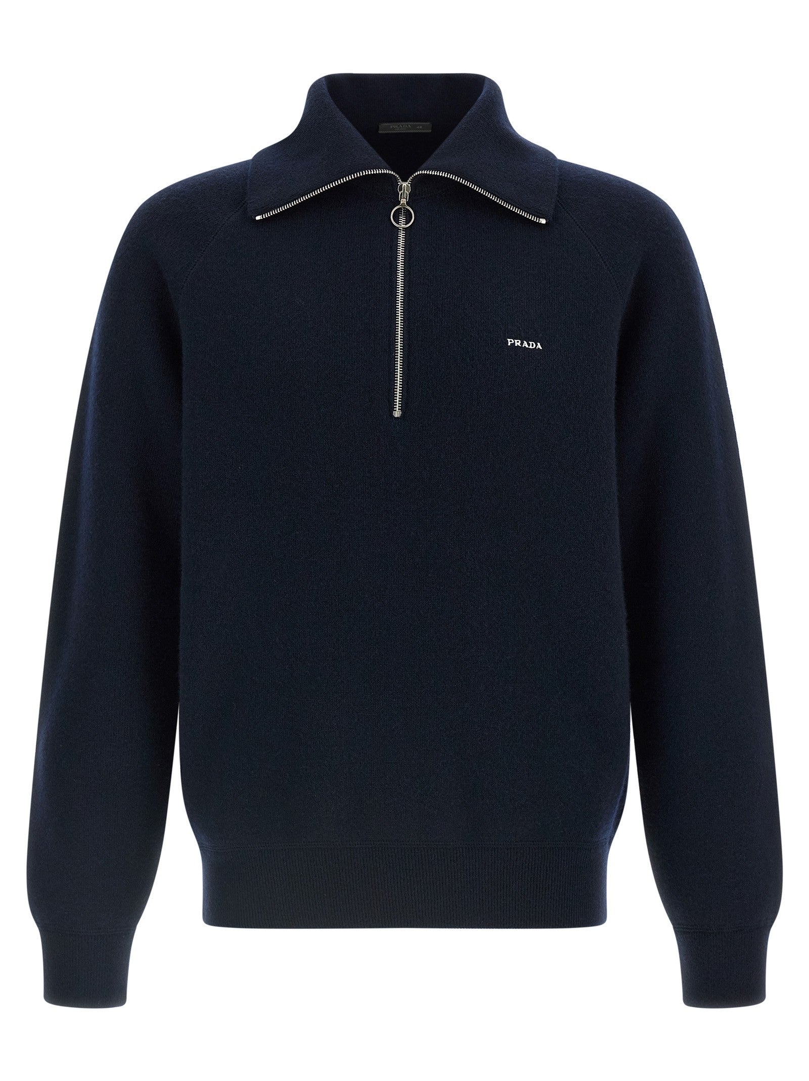 PRADA Half Zip Sweater Blue