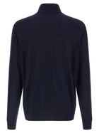 Kiton Half Zip Sweater Blue, view 2